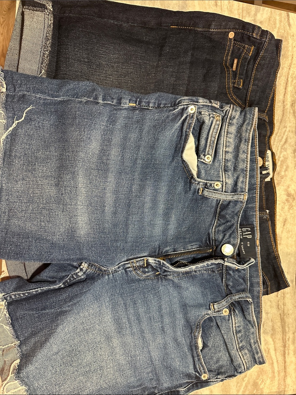GAP Women's Two-Tone Blue Boyfriend Jeans Set